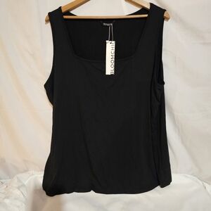 Womens Black Tank Top - Bloomchic Plus 18-20, Super Soft, NWT